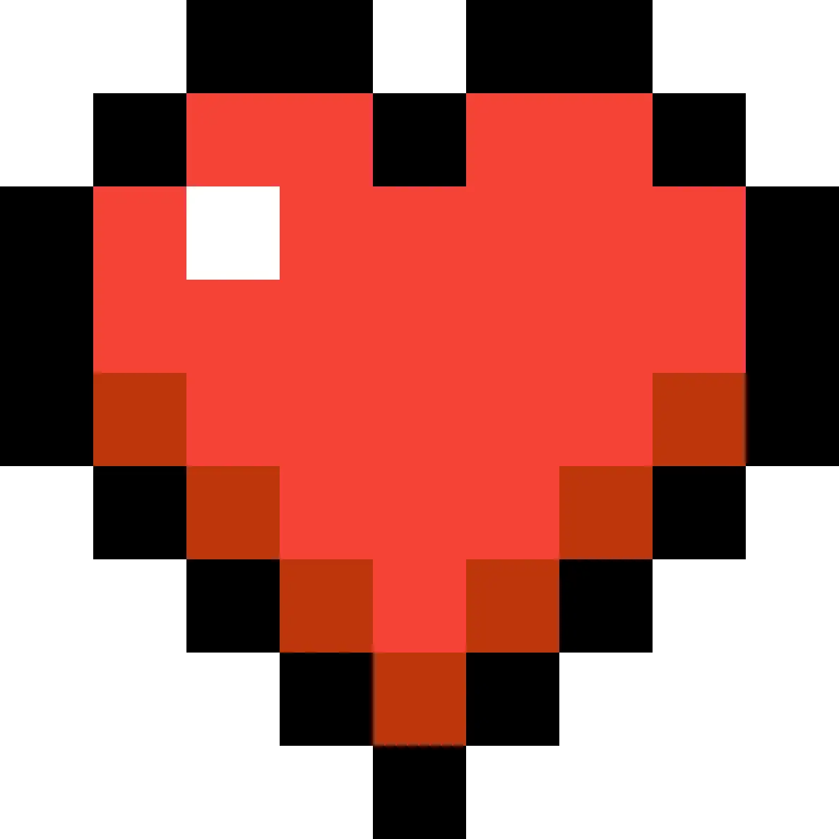 Ícone de coração do Minecraft